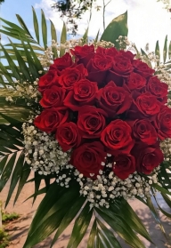 24 red roses bouquet