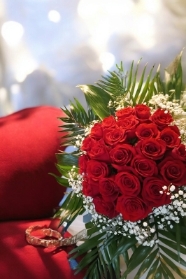 24 red roses bouquet