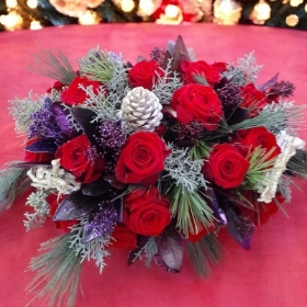 Christmas table arrangement